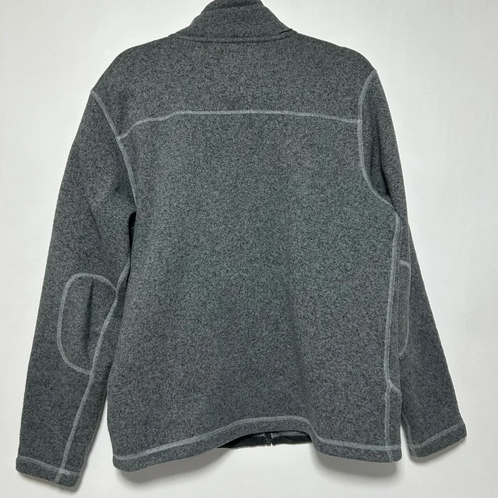 The North‎ Face Chimborazo Mens Fleece Jacket Full Zip Gray M Full Zip Pockets